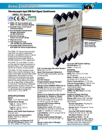 Thumbnail of document Data Sheet - DRSL-TC-ISO DIN Rail Thermocouple Input Signal Conditioners